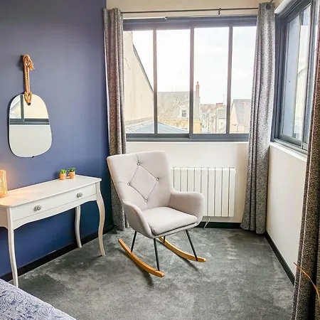 아파트 Magnifique Loft Urbain Centre, Gare Et Parking Prive 르망